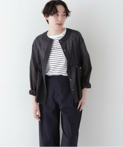 human woman / ヒューマンウーマン テーラードジャケット | ◆シアータフタユーティリティノーカラージャケット