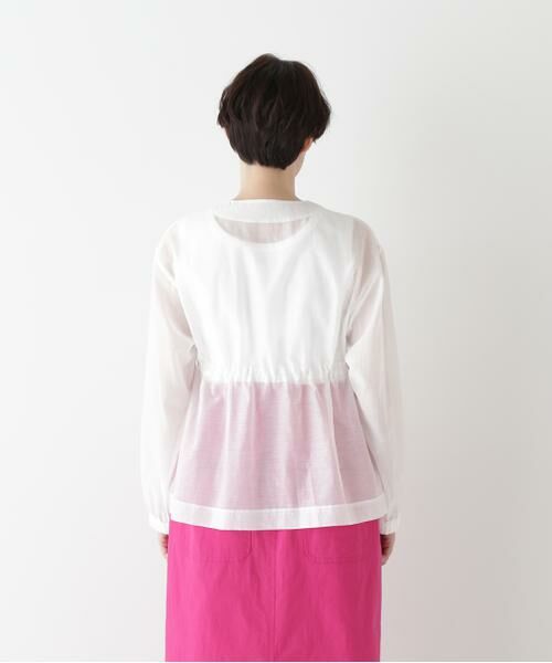 human woman / ヒューマンウーマン テーラードジャケット | ◆シアータフタユーティリティノーカラージャケット | 詳細5