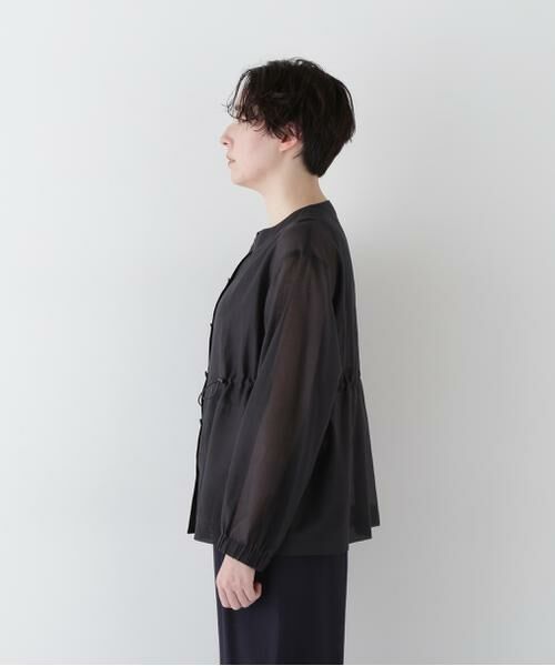 human woman / ヒューマンウーマン テーラードジャケット | ◆シアータフタユーティリティノーカラージャケット | 詳細11
