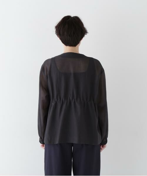 human woman / ヒューマンウーマン テーラードジャケット | ◆シアータフタユーティリティノーカラージャケット | 詳細12