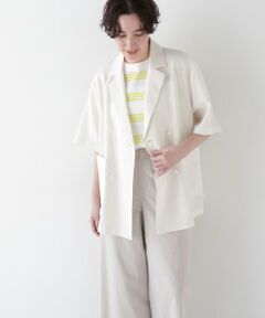 human woman / ヒューマンウーマン テーラードジャケット | ◆Ｒ／Ｃ麻ライトタッサータンブラージャケット