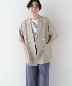 human woman / ヒューマンウーマン テーラードジャケット | ◆Ｒ／Ｃ麻ライトタッサータンブラージャケット