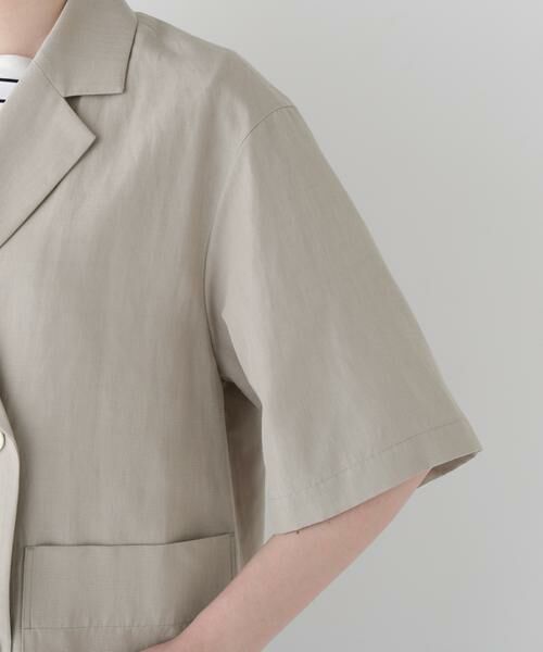 human woman / ヒューマンウーマン テーラードジャケット | ◆Ｒ／Ｃ麻ライトタッサータンブラージャケット | 詳細13