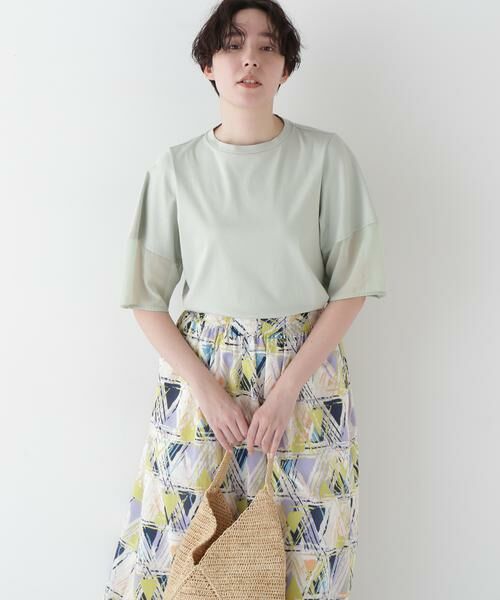 human woman / ヒューマンウーマン カットソー | ◆アードッキングモックネックカットソープルオーバー | 詳細2