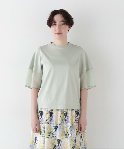 human woman / ヒューマンウーマン カットソー | ◆アードッキングモックネックカットソープルオーバー | 詳細4