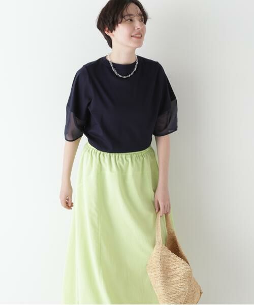 human woman / ヒューマンウーマン カットソー | ◆アードッキングモックネックカットソープルオーバー | 詳細12