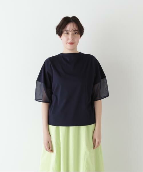 human woman / ヒューマンウーマン カットソー | ◆アードッキングモックネックカットソープルオーバー | 詳細14