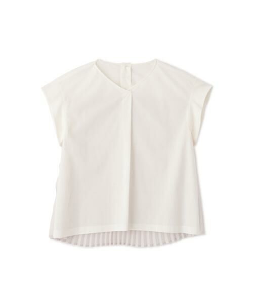 human woman / ヒューマンウーマン カットソー | 【接触冷感】プリーツドッキングカットソープルオーバー | 詳細9