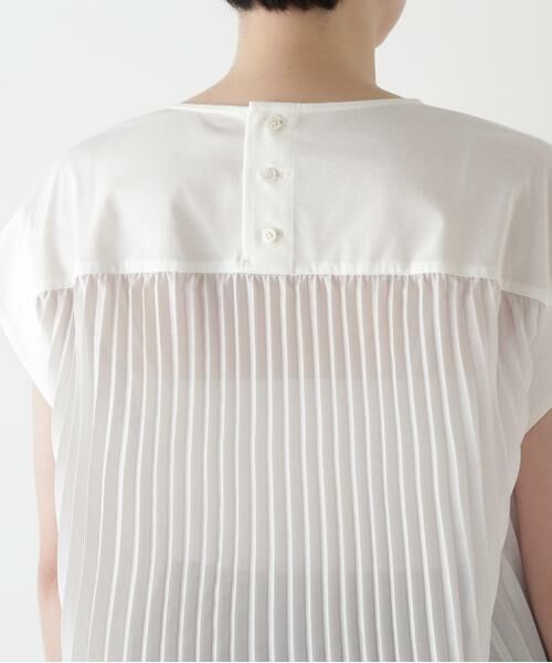 human woman / ヒューマンウーマン カットソー | 【接触冷感】プリーツドッキングカットソープルオーバー | 詳細18