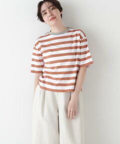human woman / ヒューマンウーマン カットソー | ◆シルケット天竺ボーダーカットソー
