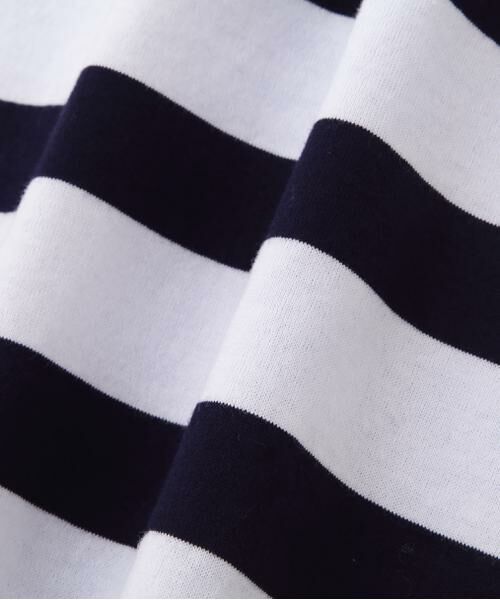 human woman / ヒューマンウーマン カットソー | ◆シルケット天竺ボーダーカットソー | 詳細11