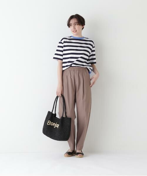 human woman / ヒューマンウーマン カットソー | ◆シルケット天竺ボーダーカットソー | 詳細4