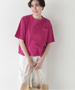 human woman / ヒューマンウーマン カットソー | ◆ラフィ天竺製品染めＴシャツ