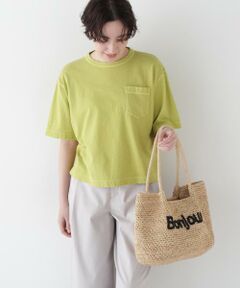 human woman / ヒューマンウーマン カットソー | ◆ラフィ天竺製品染めＴシャツ