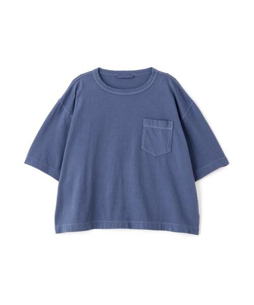 human woman / ヒューマンウーマン カットソー | ◆ラフィ天竺製品染めＴシャツ | 詳細1