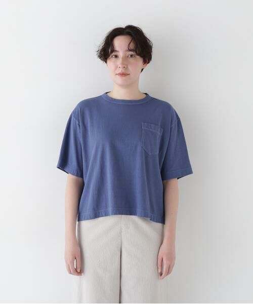 human woman / ヒューマンウーマン カットソー | ◆ラフィ天竺製品染めＴシャツ | 詳細4