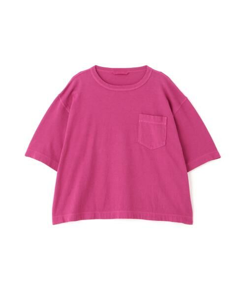 human woman / ヒューマンウーマン カットソー | ◆ラフィ天竺製品染めＴシャツ | 詳細7