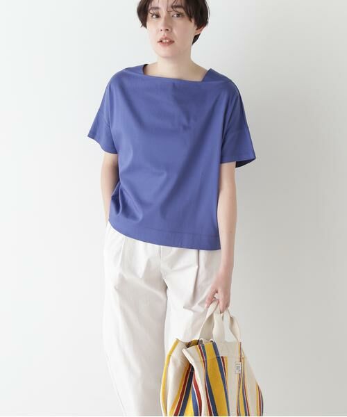 human woman / ヒューマンウーマン カットソー | 【汗ジミ軽減】バック刺繍ロゴプルオーバー | 詳細2