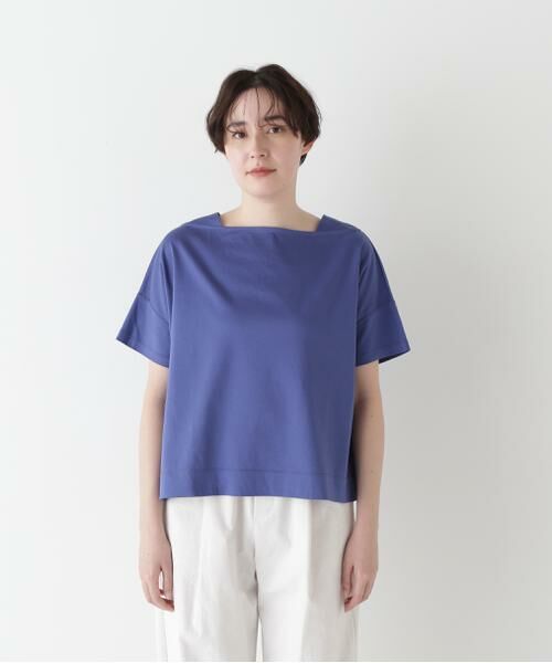 human woman / ヒューマンウーマン カットソー | 【汗ジミ軽減】バック刺繍ロゴプルオーバー | 詳細4