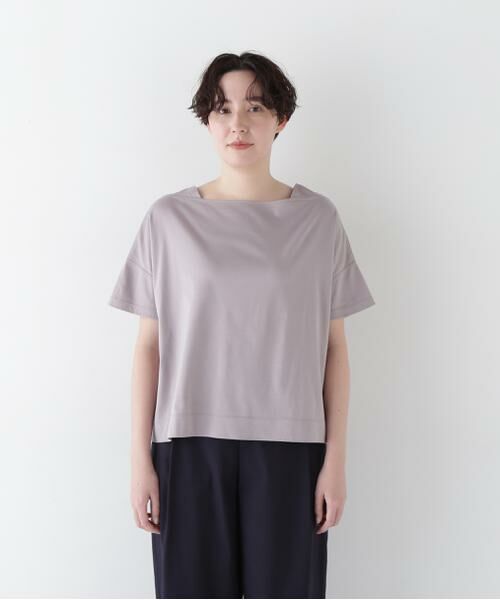 human woman / ヒューマンウーマン カットソー | 【汗ジミ軽減】バック刺繍ロゴプルオーバー | 詳細10