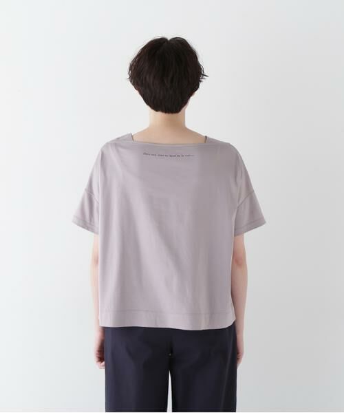 human woman / ヒューマンウーマン カットソー | 【汗ジミ軽減】バック刺繍ロゴプルオーバー | 詳細11