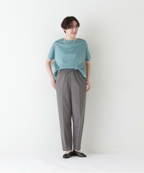 human woman / ヒューマンウーマン カットソー | 【汗ジミ軽減】バック刺繍ロゴプルオーバー | 詳細15