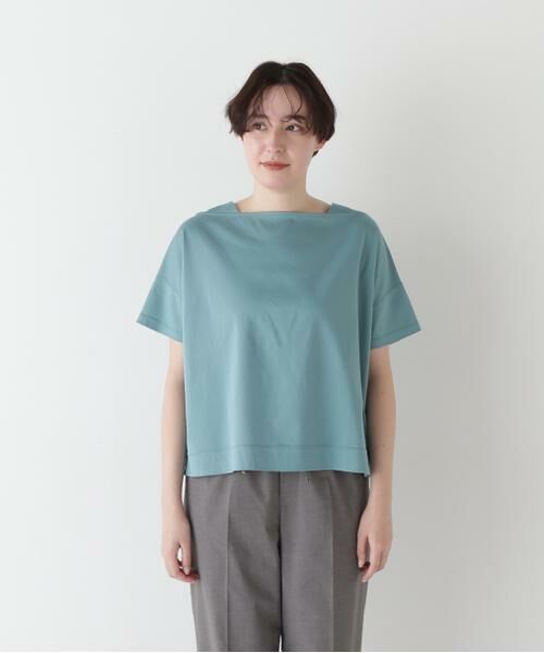 human woman / ヒューマンウーマン カットソー | 【汗ジミ軽減】バック刺繍ロゴプルオーバー | 詳細16