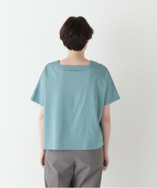 human woman / ヒューマンウーマン カットソー | 【汗ジミ軽減】バック刺繍ロゴプルオーバー | 詳細18