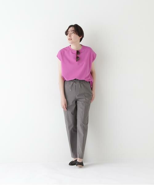 human woman / ヒューマンウーマン カットソー | ◆ミニ裏毛刺繍ロゴプルオーバー | 詳細3