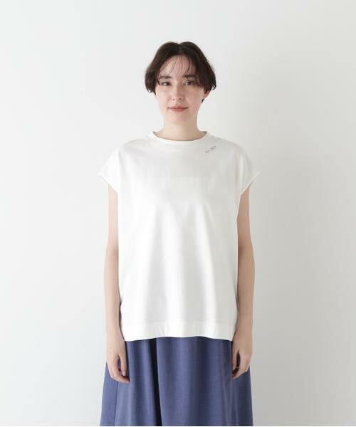 human woman / ヒューマンウーマン カットソー | ◆ミニ裏毛刺繍ロゴプルオーバー | 詳細11