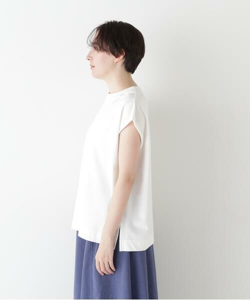 human woman / ヒューマンウーマン カットソー | ◆ミニ裏毛刺繍ロゴプルオーバー | 詳細12