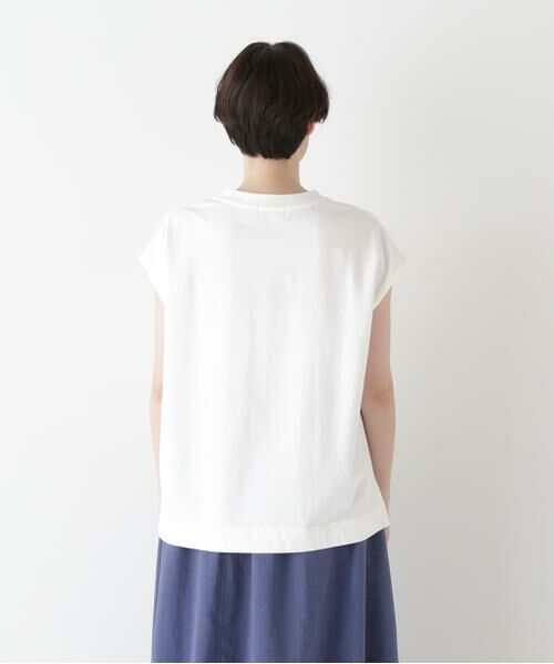 human woman / ヒューマンウーマン カットソー | ◆ミニ裏毛刺繍ロゴプルオーバー | 詳細13