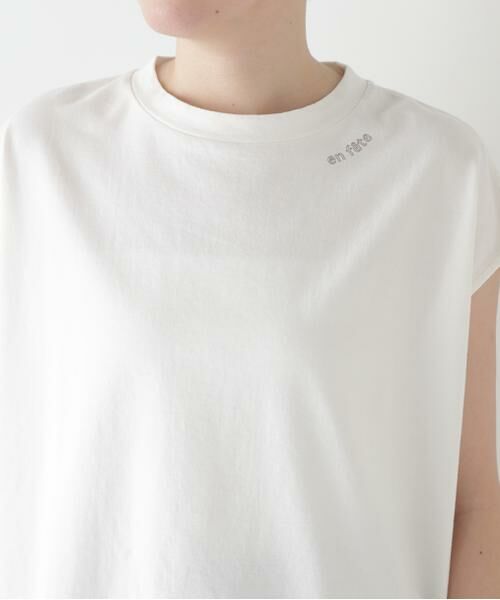 human woman / ヒューマンウーマン カットソー | ◆ミニ裏毛刺繍ロゴプルオーバー | 詳細14