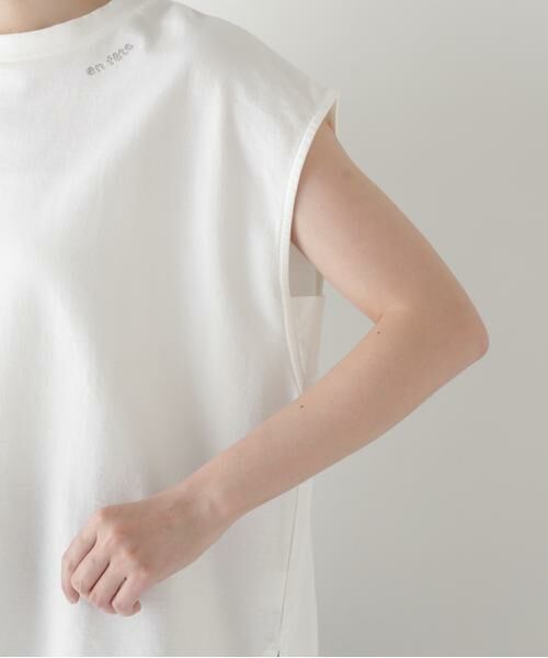 human woman / ヒューマンウーマン カットソー | ◆ミニ裏毛刺繍ロゴプルオーバー | 詳細15