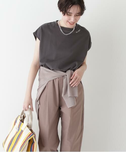 human woman / ヒューマンウーマン カットソー | ◆ミニ裏毛刺繍ロゴプルオーバー | 詳細19