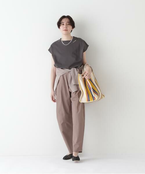 human woman / ヒューマンウーマン カットソー | ◆ミニ裏毛刺繍ロゴプルオーバー | 詳細20