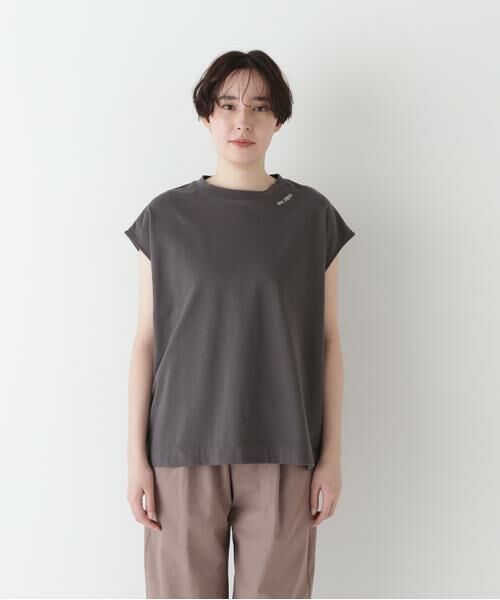 human woman / ヒューマンウーマン カットソー | ◆ミニ裏毛刺繍ロゴプルオーバー | 詳細21