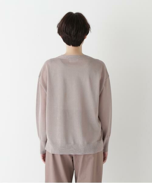 human woman / ヒューマンウーマン ニット・セーター | 【ウォッシャブル】シアーハイゲージ長袖カーディガン | 詳細4