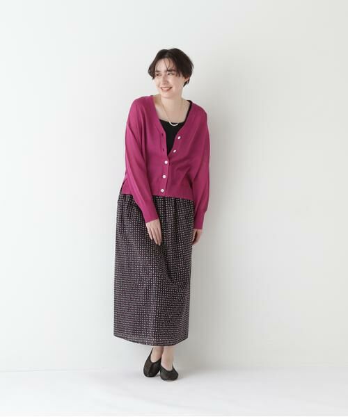 human woman / ヒューマンウーマン ニット・セーター | 【ウォッシャブル】シアーハイゲージ長袖カーディガン | 詳細7