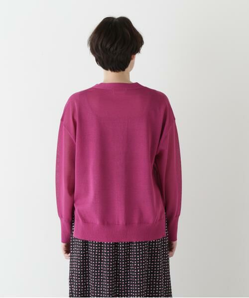 human woman / ヒューマンウーマン ニット・セーター | 【ウォッシャブル】シアーハイゲージ長袖カーディガン | 詳細10