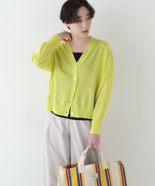 human woman / ヒューマンウーマン ニット・セーター | 【ウォッシャブル】シアーハイゲージ長袖カーディガン | 詳細13