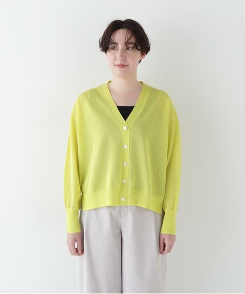 human woman / ヒューマンウーマン ニット・セーター | 【ウォッシャブル】シアーハイゲージ長袖カーディガン | 詳細15