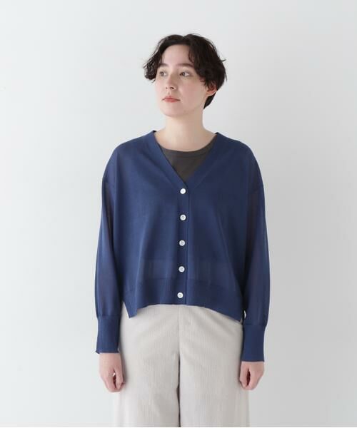 human woman / ヒューマンウーマン ニット・セーター | 【ウォッシャブル】シアーハイゲージ長袖カーディガン | 詳細20