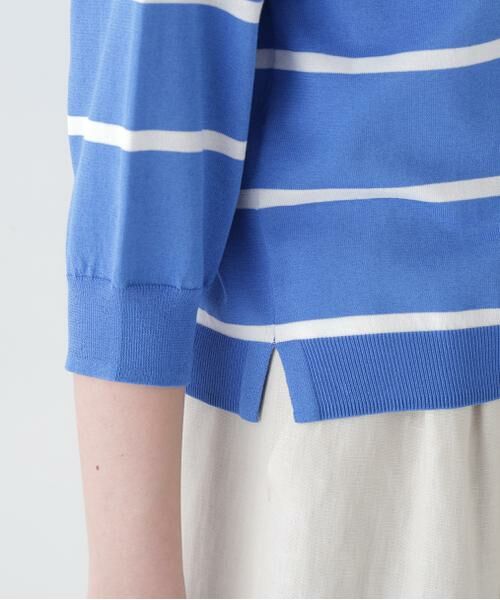 human woman / ヒューマンウーマン ニット・セーター | 【ウォッシャブル・接触冷感】ランダムボーダーカーディガン | 詳細11