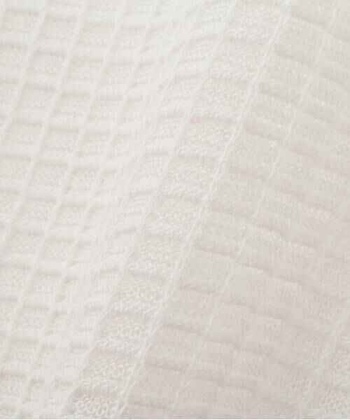 human woman / ヒューマンウーマン ニット・セーター | 【ウォッシャブル】【WEB・一部店舗限定】コットンポリエステルシアーチェックスキッパー | 詳細15