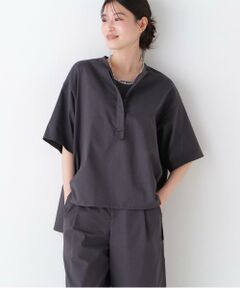 human woman / ヒューマンウーマン シャツ・ブラウス | 【UVカット・接触冷感】クールマックス混オーバーブラウス