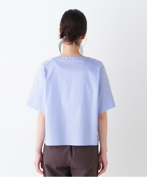 human woman / ヒューマンウーマン シャツ・ブラウス | ◆ボックスシルエットキーネックブラウス | 詳細5