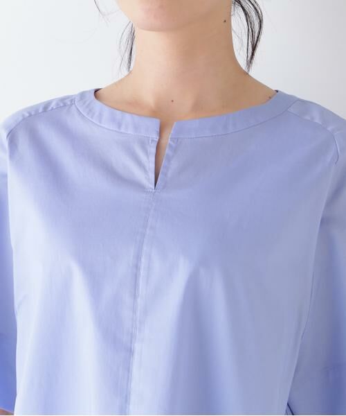 human woman / ヒューマンウーマン シャツ・ブラウス | ◆ボックスシルエットキーネックブラウス | 詳細6