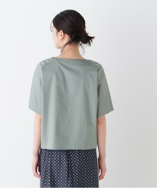 human woman / ヒューマンウーマン シャツ・ブラウス | ◆ボックスシルエットキーネックブラウス | 詳細11