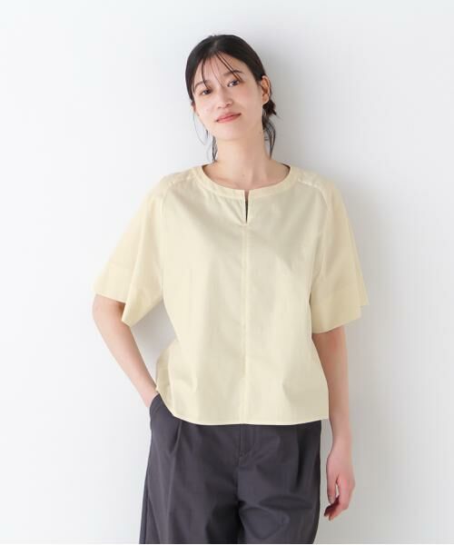 human woman / ヒューマンウーマン シャツ・ブラウス | ◆ボックスシルエットキーネックブラウス | 詳細15